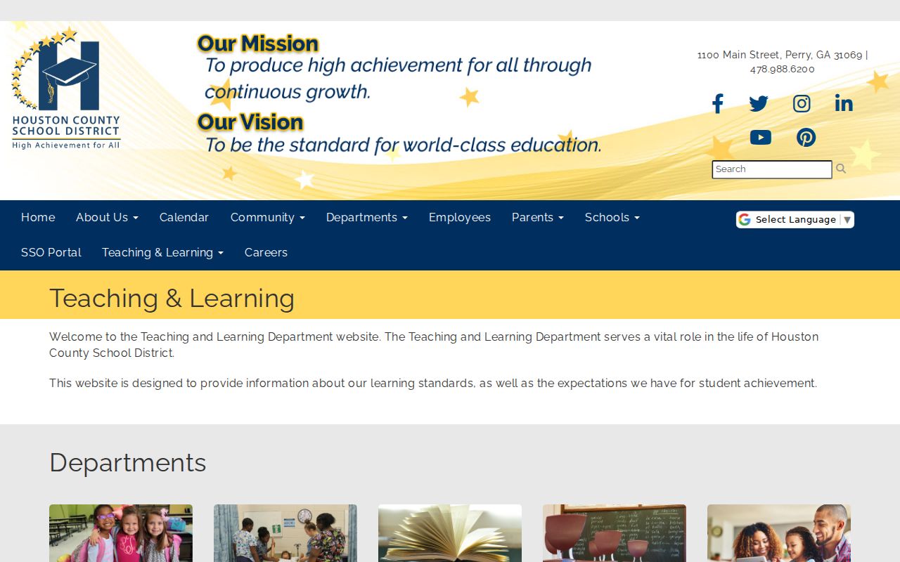 Perry people directories screenshot of Houston County Schools staff listings